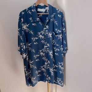 mens bambu you • 100% bamboo Hawaiian polo button down shirt